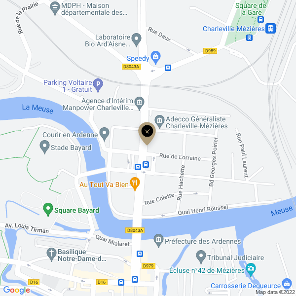 plan de l'agence Shiva charleville-mezieres