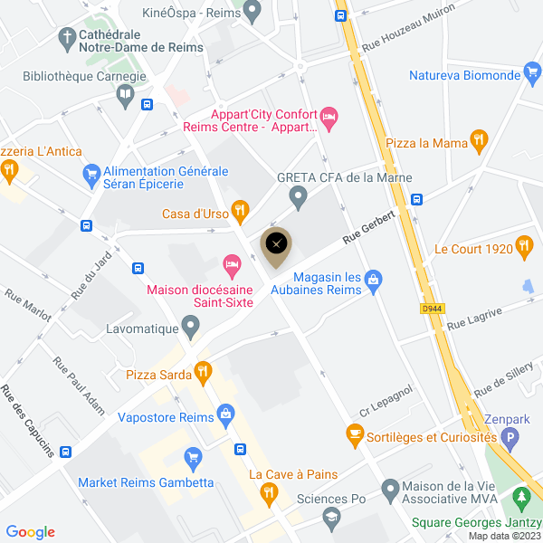 plan de l'agence Shiva reims-notre-dame