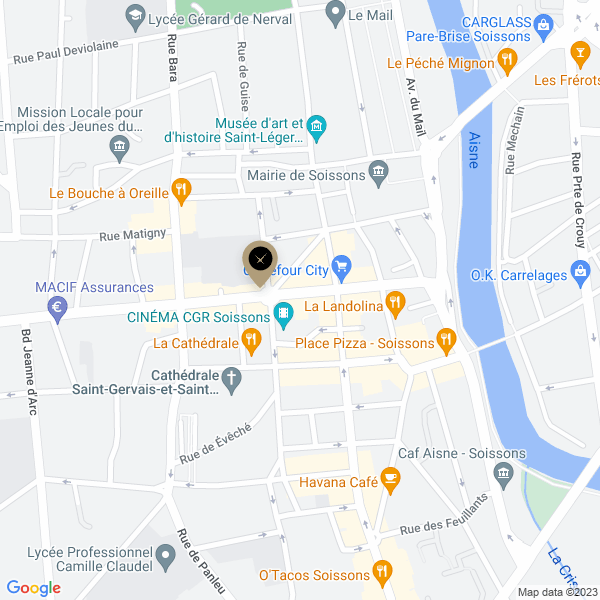 plan de l'agence Shiva soissons