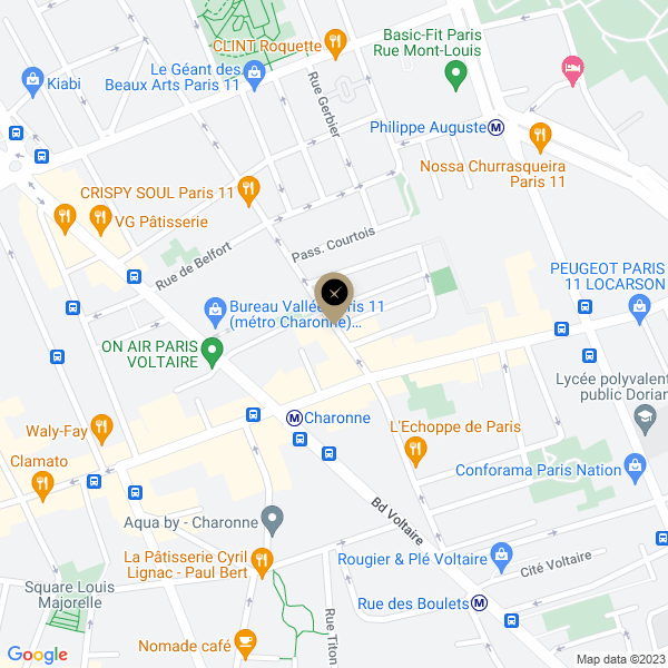 plan de l'agence Shiva paris-11eme-charonne