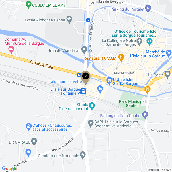 plan de l'agence Shiva lisle-sur-la-sorgue