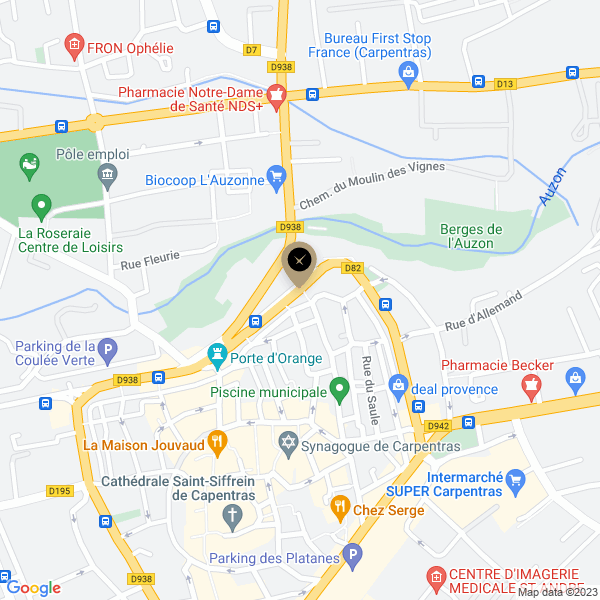 plan de l'agence Shiva carpentras