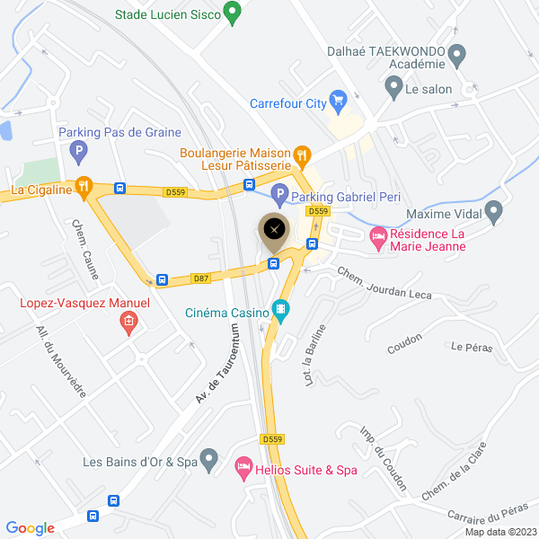 plan de l'agence Shiva saint-cyr-sur-mer