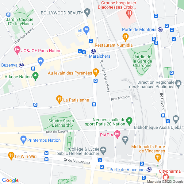 plan de l'agence Shiva paris-20eme-avron